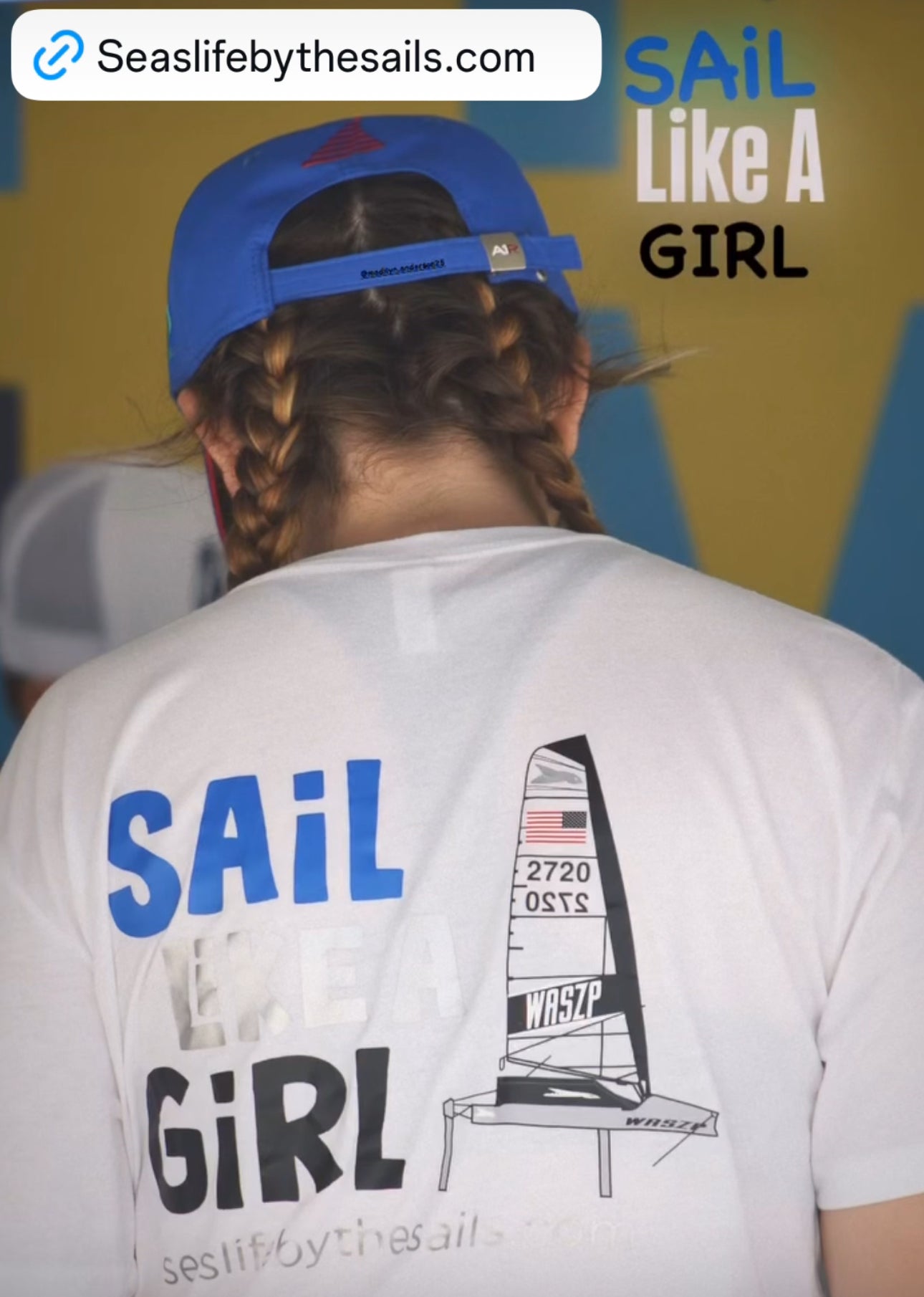 Sail Like A Girl T-Shirt White